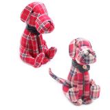 Sitzende Patchworkhunde